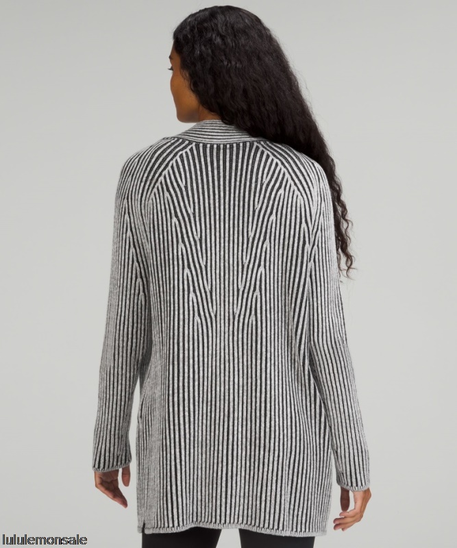 Lululemon Damen DELULU471 | Wickelpullover Aus Baumwoll-Kaschmir-Mix Pudered Ton